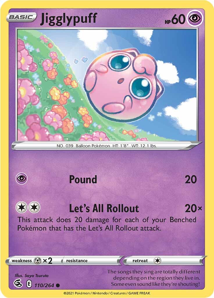 Jigglypuff (110/264) [Sword & Shield: Fusion Strike] | I Want That Stuff Brandon