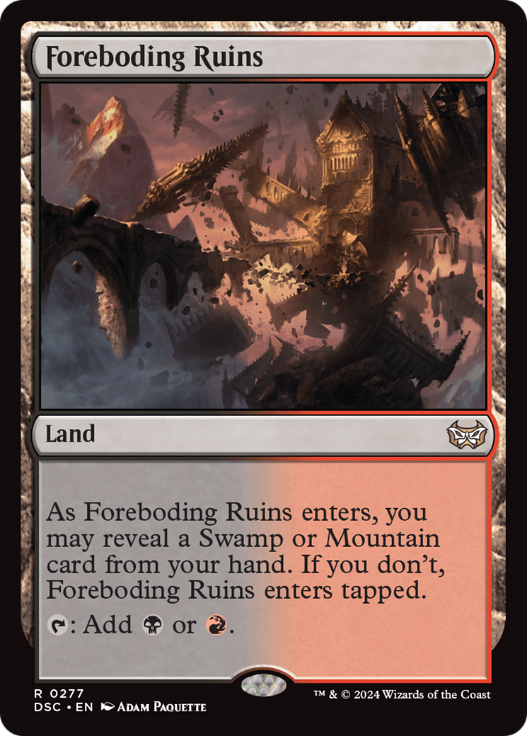 Foreboding Ruins [Duskmourn: House of Horror Commander] | I Want That Stuff Brandon