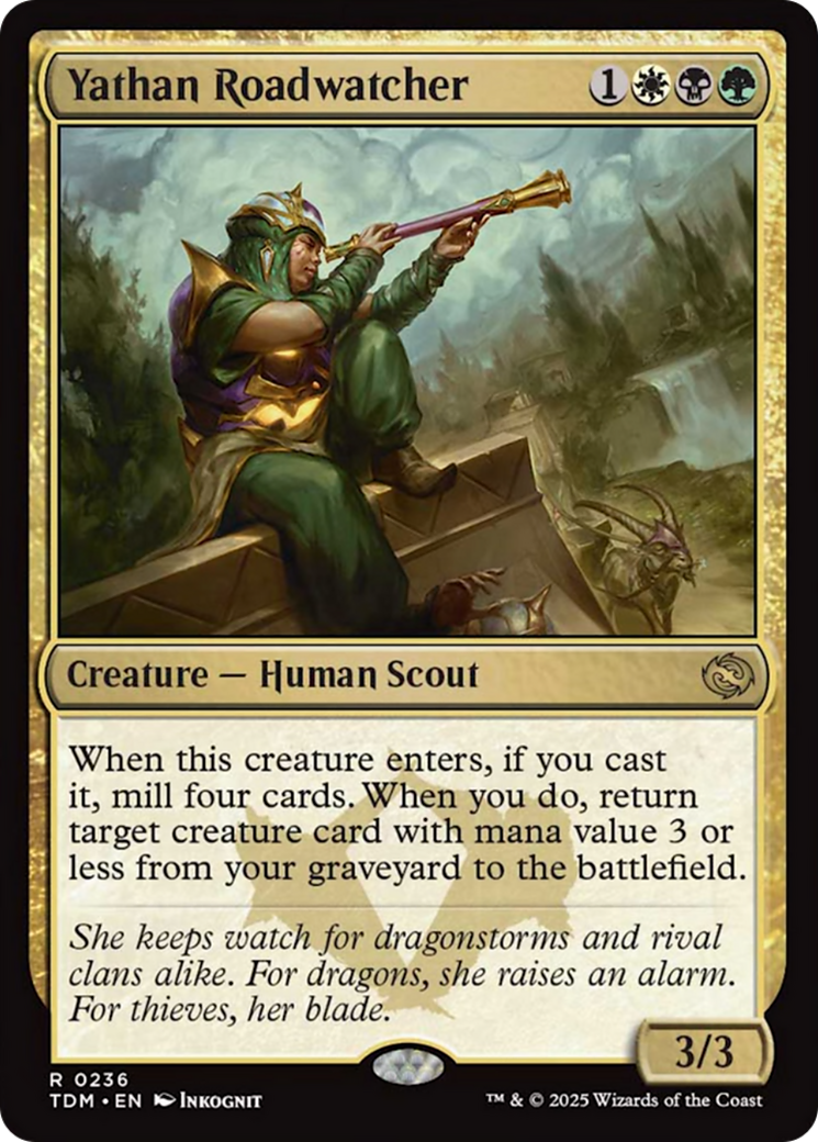 Yathan Roadwatcher [Tarkir: Dragonstorm] | I Want That Stuff Brandon