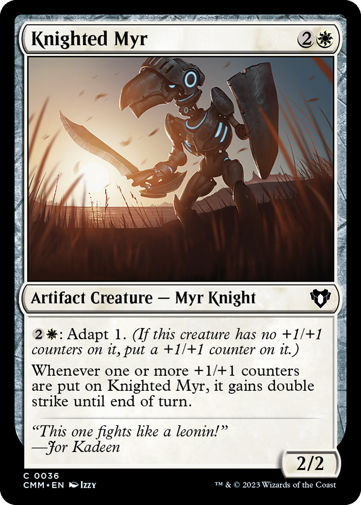 Knighted Myr [Commander Masters] | I Want That Stuff Brandon