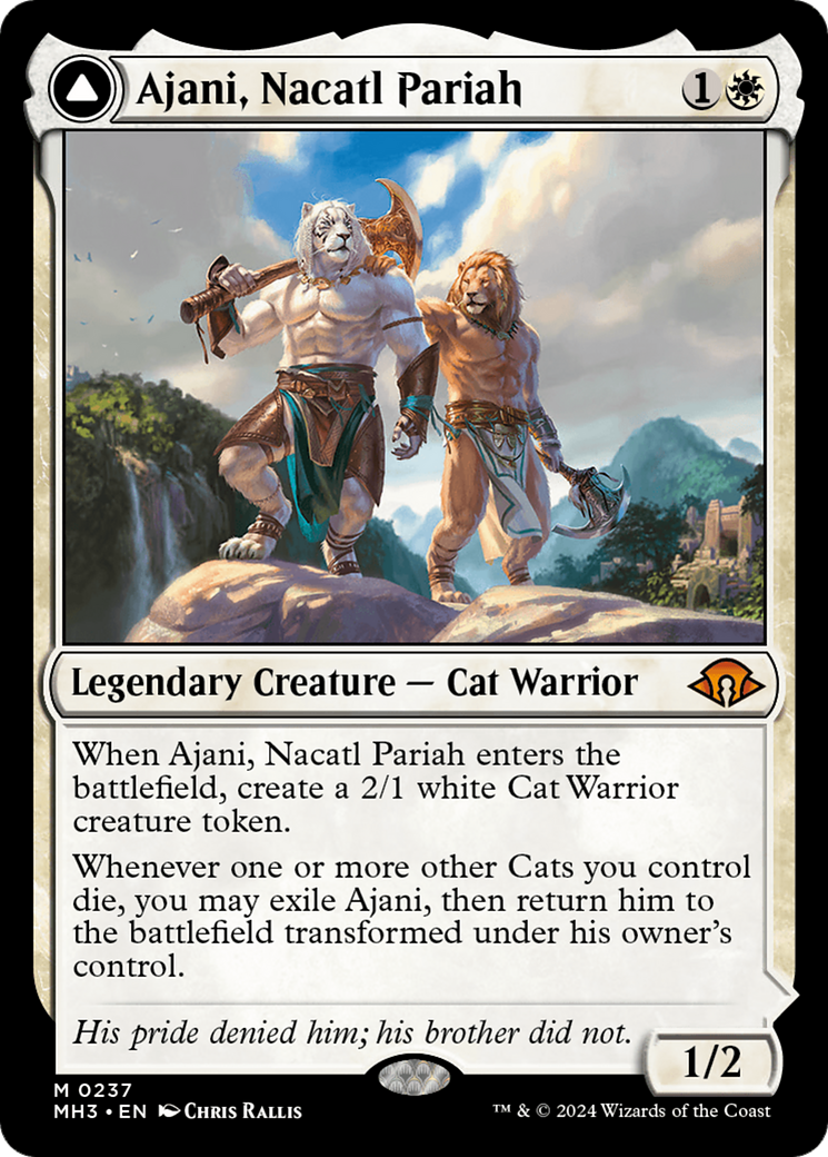 Ajani, Nacatl Pariah // Ajani, Nacatl Avenger [Modern Horizons 3] | I Want That Stuff Brandon