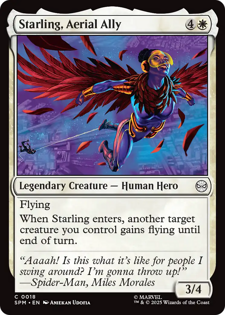 Starling, Aerial Ally [Marvel's Spider-Man] | I Want That Stuff Brandon
