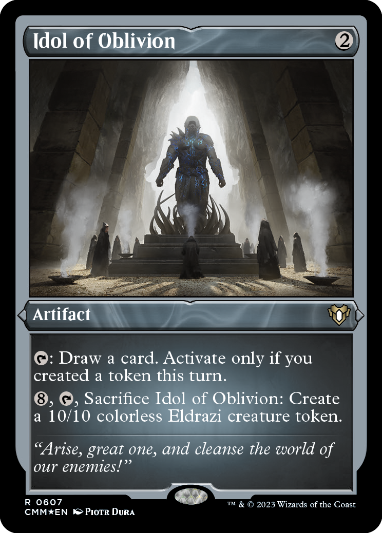 Idol of Oblivion (Foil Etched) [Commander Masters] | I Want That Stuff Brandon