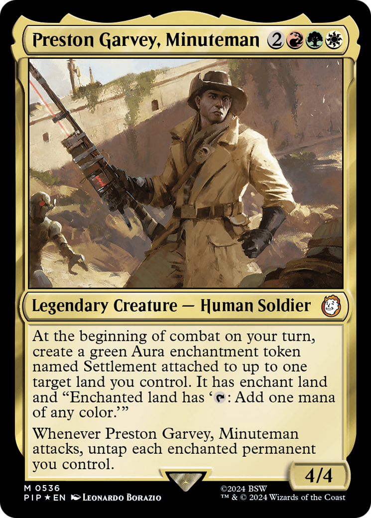 Preston Garvey, Minuteman (Surge Foil) [Fallout] | I Want That Stuff Brandon