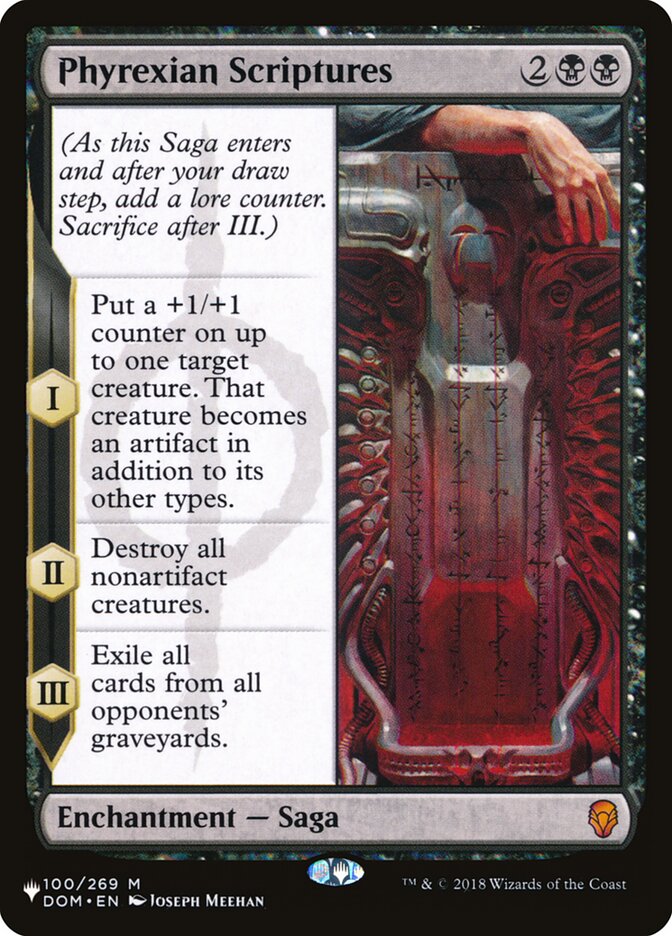 Phyrexian Scriptures [The List] | I Want That Stuff Brandon