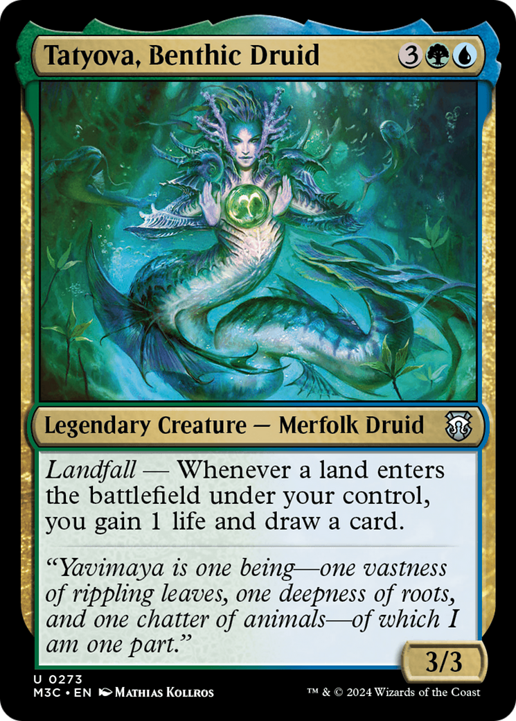 Tatyova, Benthic Druid (Ripple Foil) [Modern Horizons 3 Commander] | I Want That Stuff Brandon