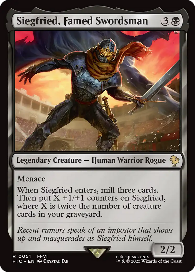 Siegfried, Famed Swordsman [FINAL FANTASY Commander] | I Want That Stuff Brandon