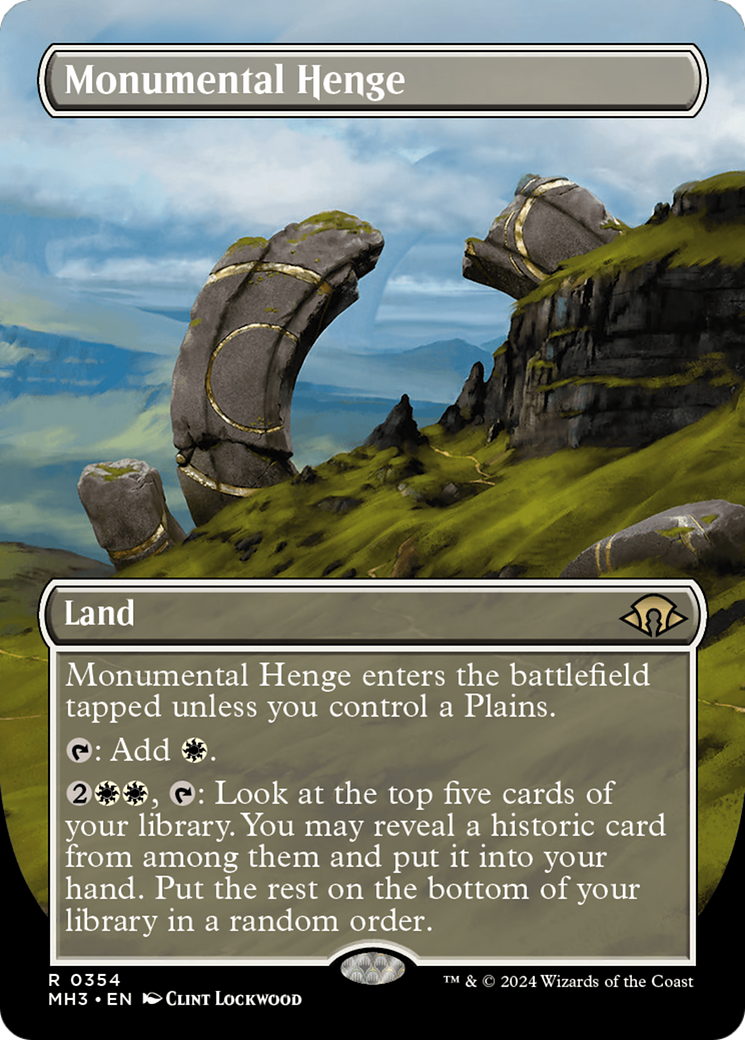Monumental Henge (Borderless) [Modern Horizons 3] | I Want That Stuff Brandon