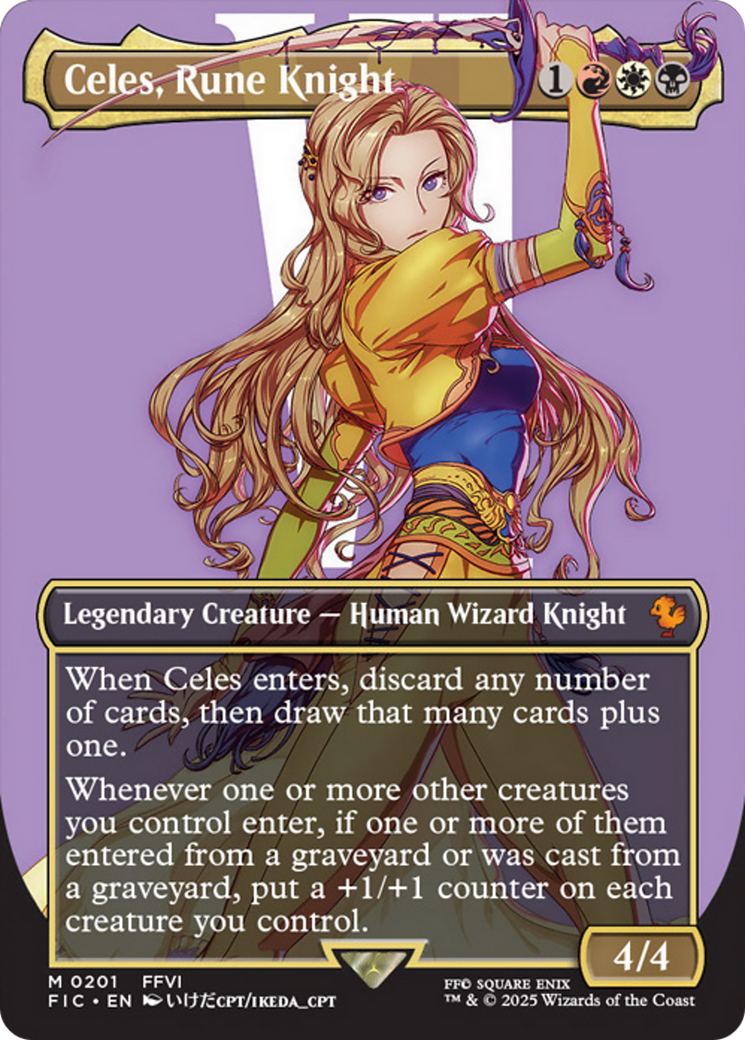 Celes, Rune Knight (Borderless) [FINAL FANTASY Commander] | I Want That Stuff Brandon