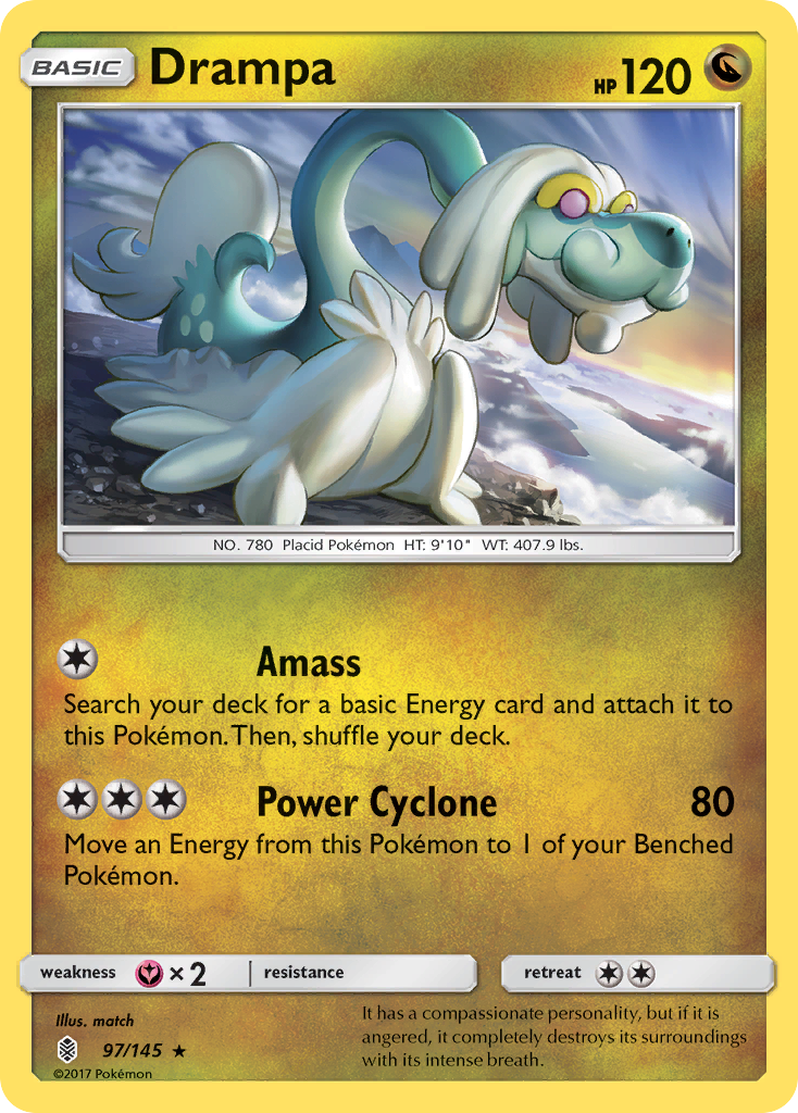 Drampa (97/145) [Sun & Moon: Guardians Rising] | I Want That Stuff Brandon