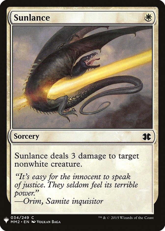 Sunlance [Mystery Booster] | I Want That Stuff Brandon