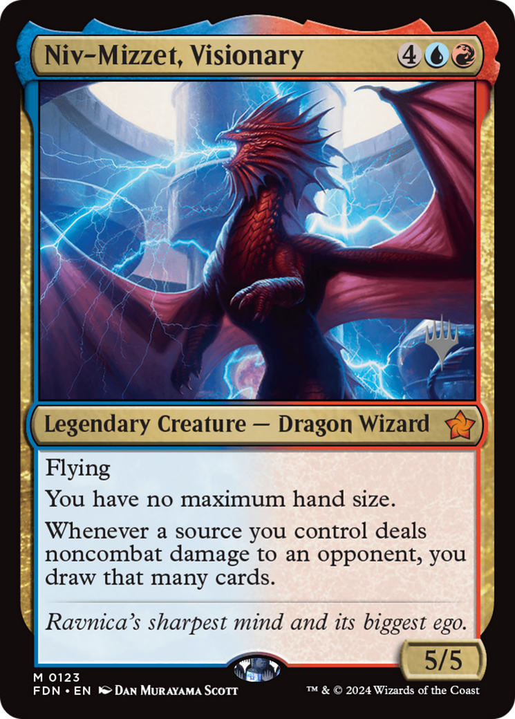 Niv-Mizzet, Visionary (Promo Pack) [Duskmourn: House of Horror Promos] | I Want That Stuff Brandon