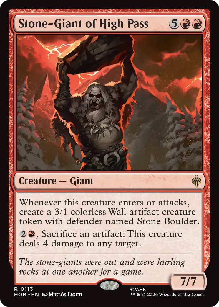 Stone-Giant of High Pass [The Hobbit] | I Want That Stuff Brandon