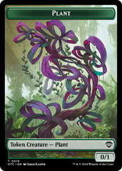 Plant Warrior // Plant Double-Sided Token [Outlaws of Thunder Junction Commander Tokens] | I Want That Stuff Brandon