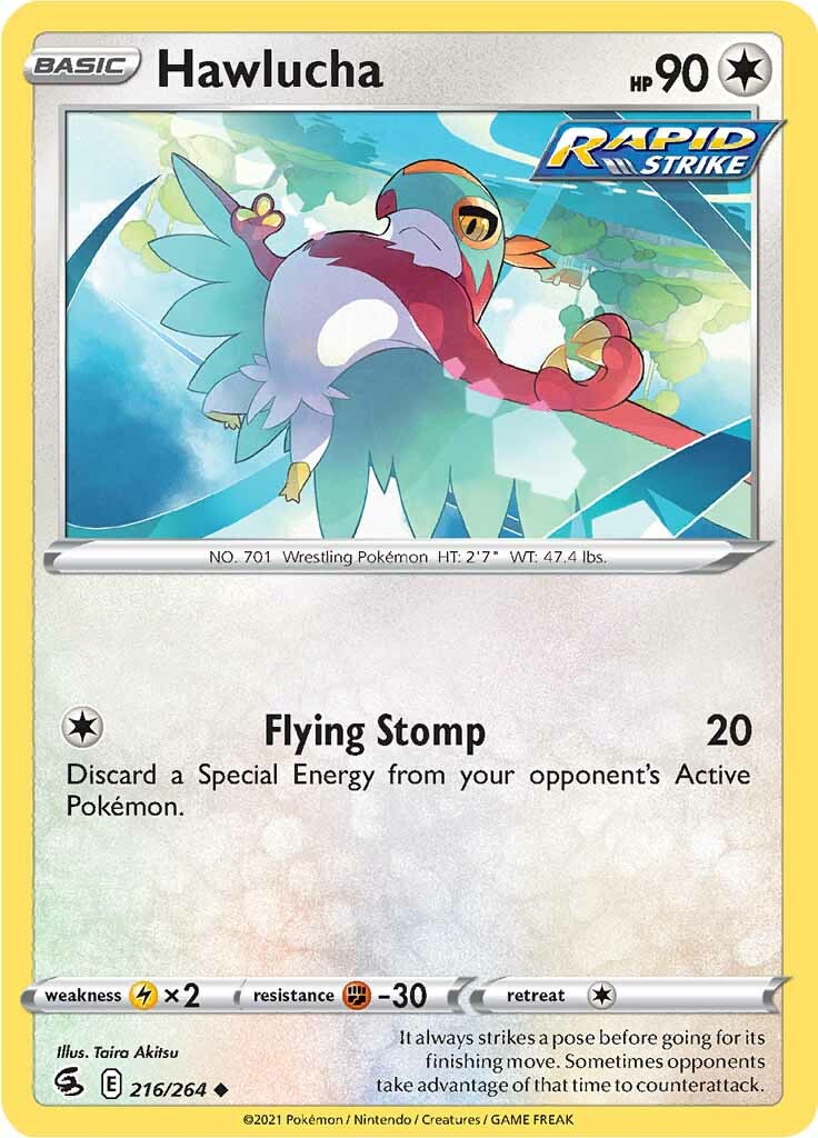 Hawlucha (216/264) [Sword & Shield: Fusion Strike] | I Want That Stuff Brandon