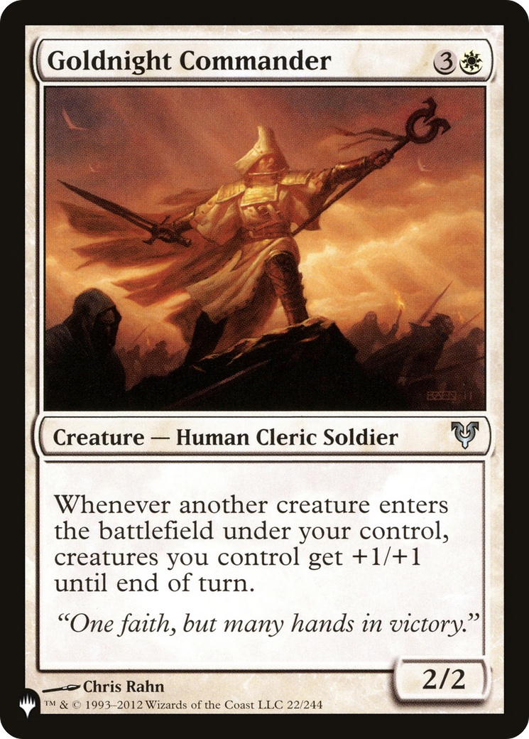 Goldnight Commander [The List Reprints] | I Want That Stuff Brandon