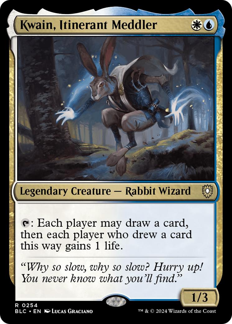 Kwain, Itinerant Meddler [Bloomburrow Commander] | I Want That Stuff Brandon