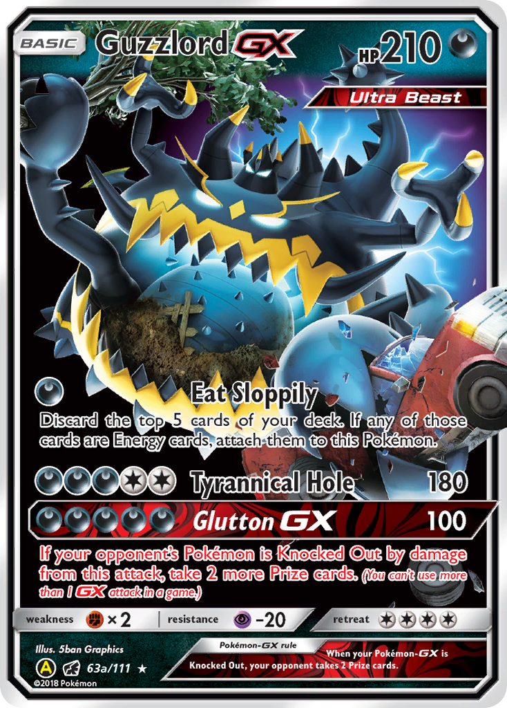 Guzzlord GX (63a/111) [Alternate Art Promos] | I Want That Stuff Brandon