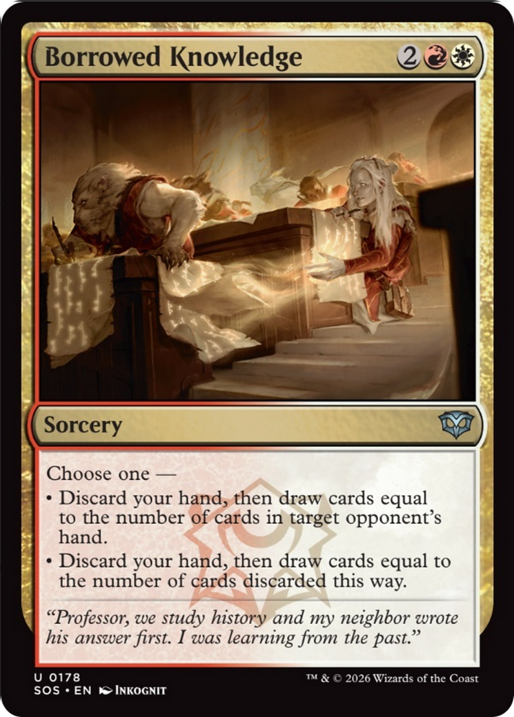 Borrowed Knowledge [Secrets of Strixhaven] | I Want That Stuff Brandon
