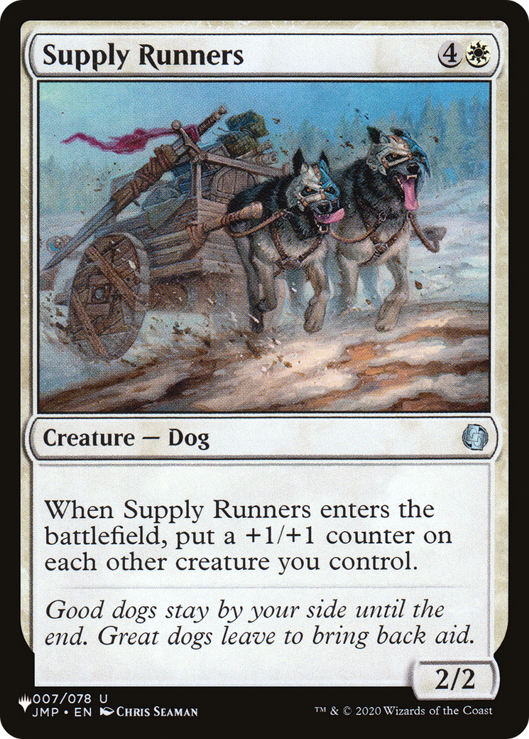 Supply Runners [The List Reprints] | I Want That Stuff Brandon