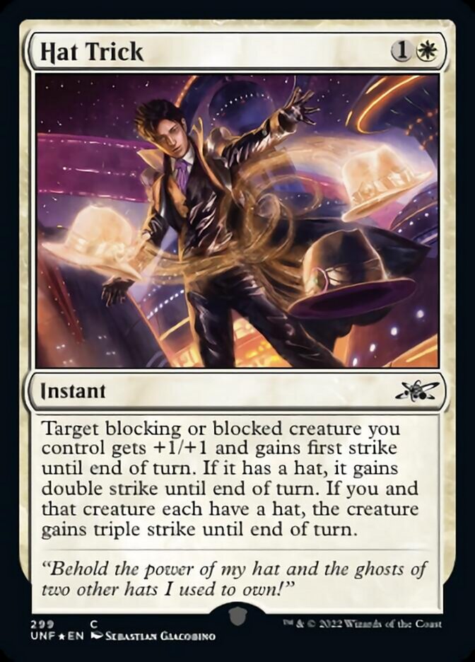 Hat Trick (Galaxy Foil) [Unfinity] | I Want That Stuff Brandon