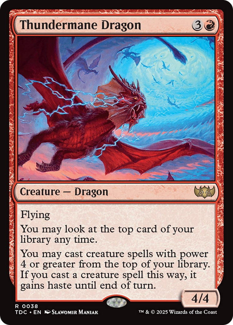 Thundermane Dragon [Tarkir: Dragonstorm Commander] | I Want That Stuff Brandon