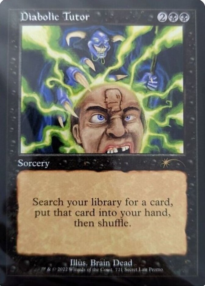 Diabolic Tutor (Retro) [Secret Lair Drop Promos] | I Want That Stuff Brandon