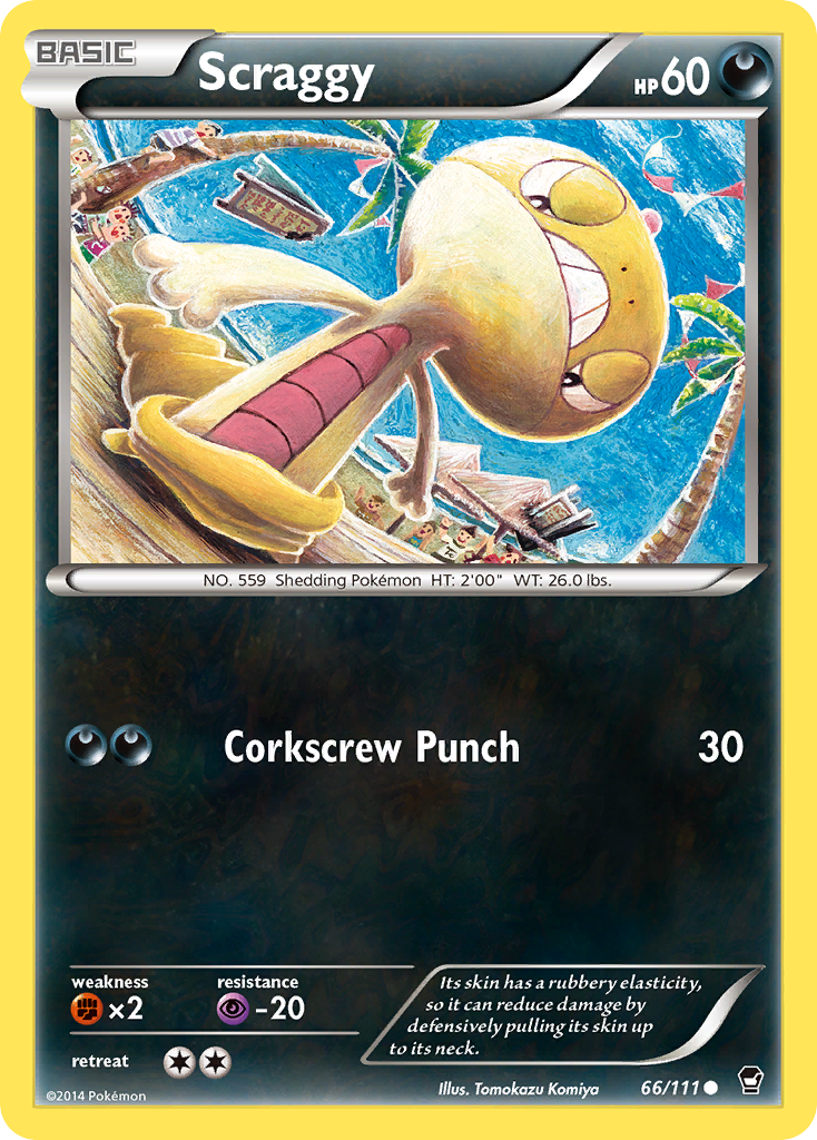 Scraggy (66/111) [XY: Furious Fists] | I Want That Stuff Brandon