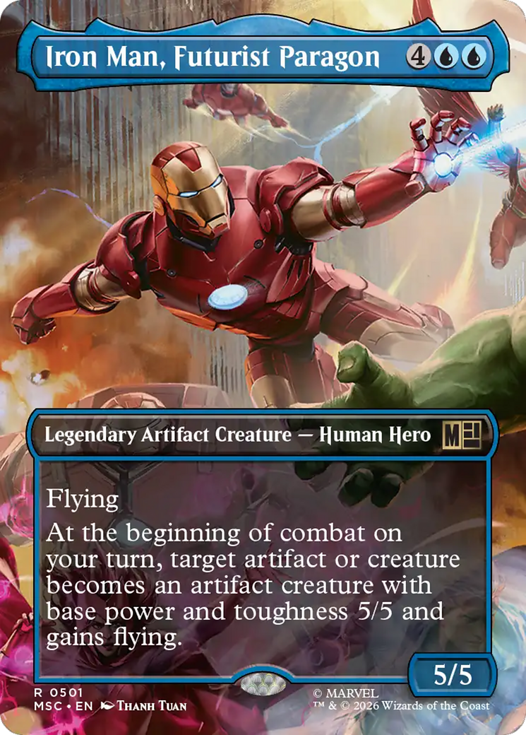 Iron Man, Futurist Paragon (Borderless) [Marvel Super Heroes Commander] | I Want That Stuff Brandon
