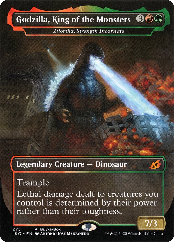 Zilortha, Strength Incarnate - Godzilla, King of the Monsters (Buy-A-Box) [Ikoria: Lair of Behemoths Promos] | I Want That Stuff Brandon