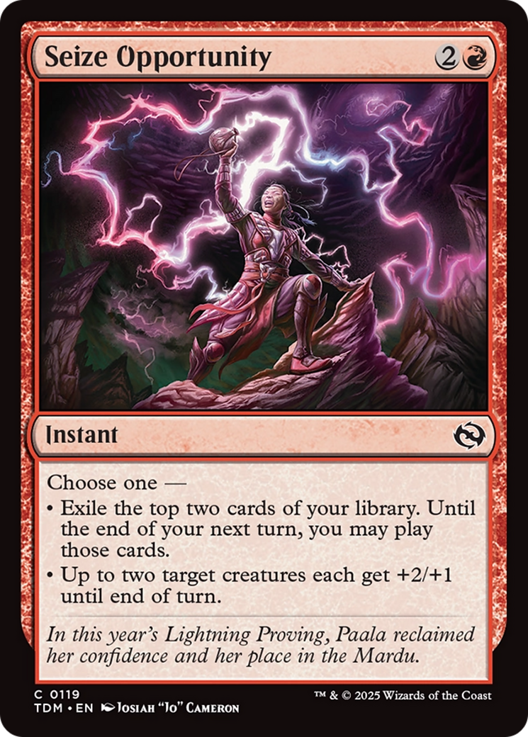 Seize Opportunity [Tarkir: Dragonstorm] | I Want That Stuff Brandon