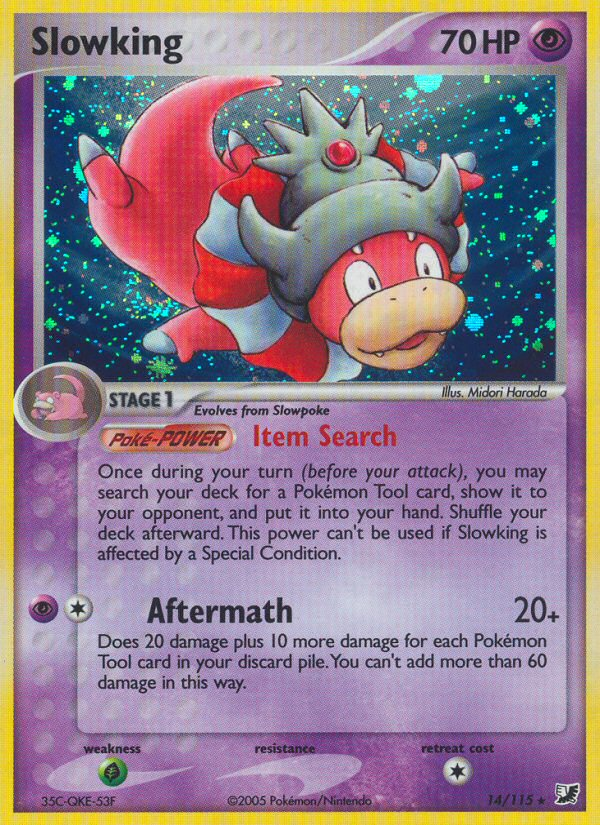 Slowking (14/115) [EX: Unseen Forces] | I Want That Stuff Brandon