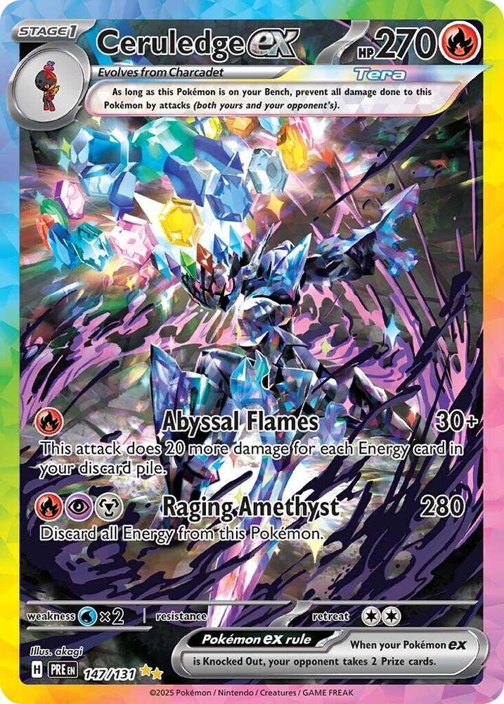 Ceruledge ex (147/131) [Scarlet & Violet: Prismatic Evolutions] | I Want That Stuff Brandon