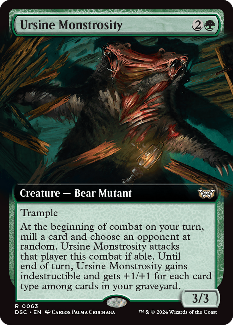 Ursine Monstrosity (Extended Art) [Duskmourn: House of Horror Commander] | I Want That Stuff Brandon