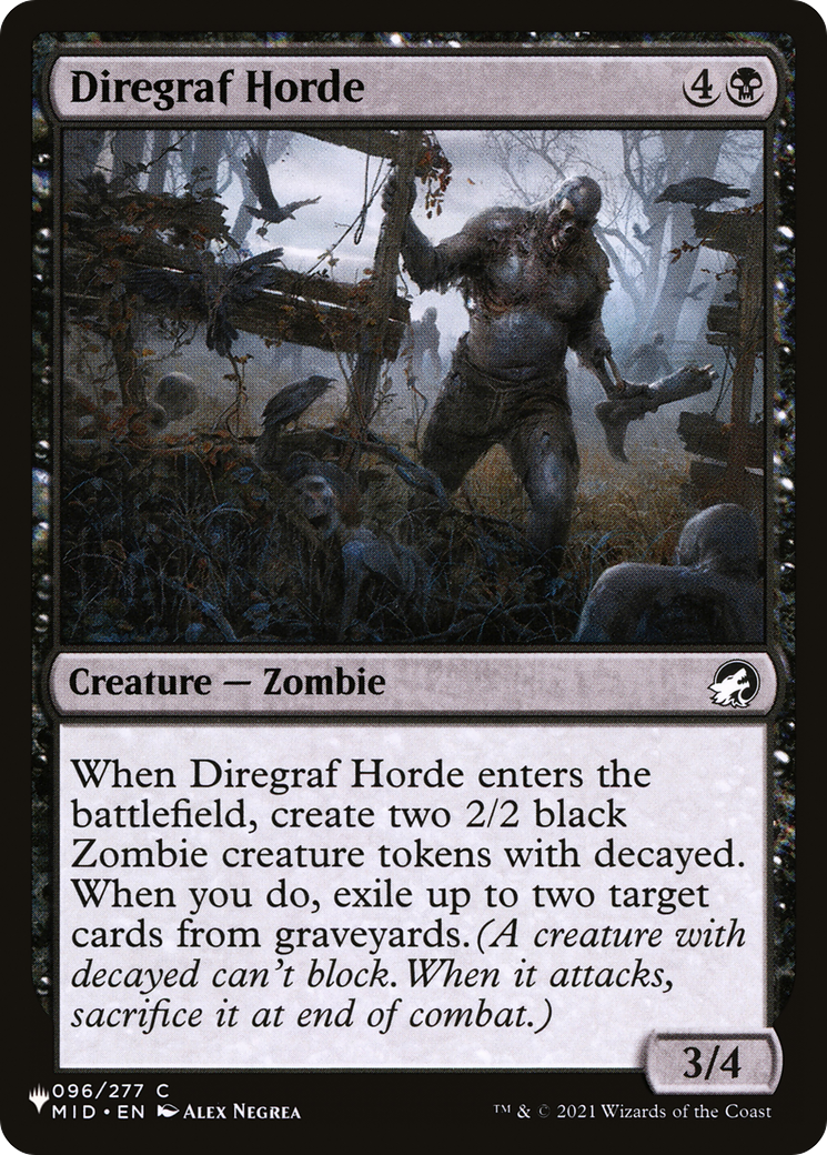 Diregraf Horde [The List Reprints] | I Want That Stuff Brandon