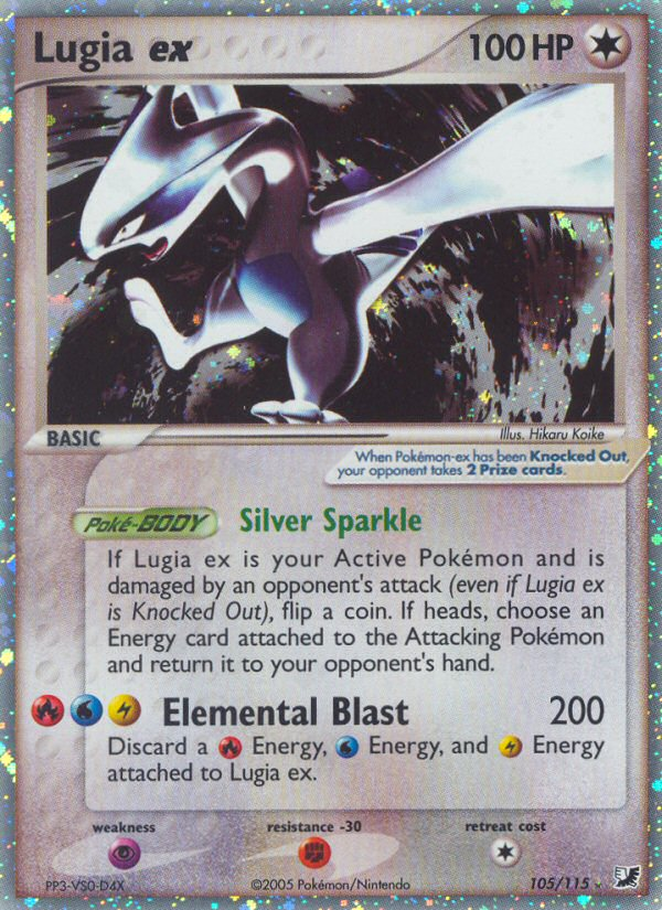 Lugia ex (105/115) [EX: Unseen Forces] | I Want That Stuff Brandon