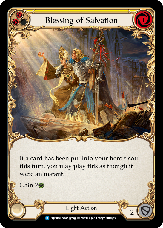 Blessing of Salvation (Yellow) [DTD086] (Dusk Till Dawn) | I Want That Stuff Brandon