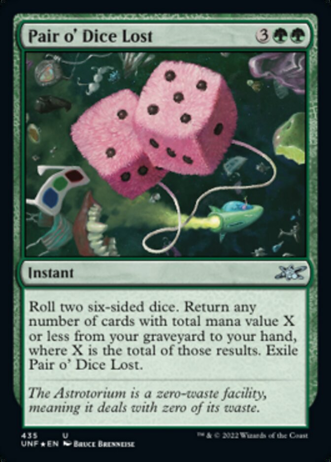 Pair o' Dice Lost (Galaxy Foil) [Unfinity] | I Want That Stuff Brandon