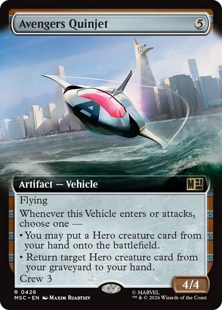 Avengers Quinjet - Hammer of Nazahn (Extended Art) [Marvel Super Heroes Commander] | I Want That Stuff Brandon