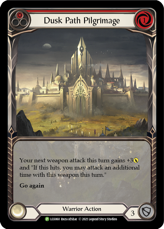 Dusk Path Pilgrimage (Red) [LGS060] (Promo)  Rainbow Foil | I Want That Stuff Brandon