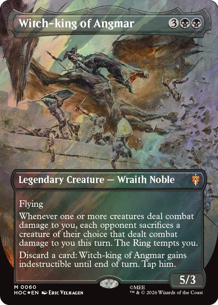 Witch-king of Angmar (Borderless) (Surge Foil) [The Hobbit: Eternal-Legal] | I Want That Stuff Brandon