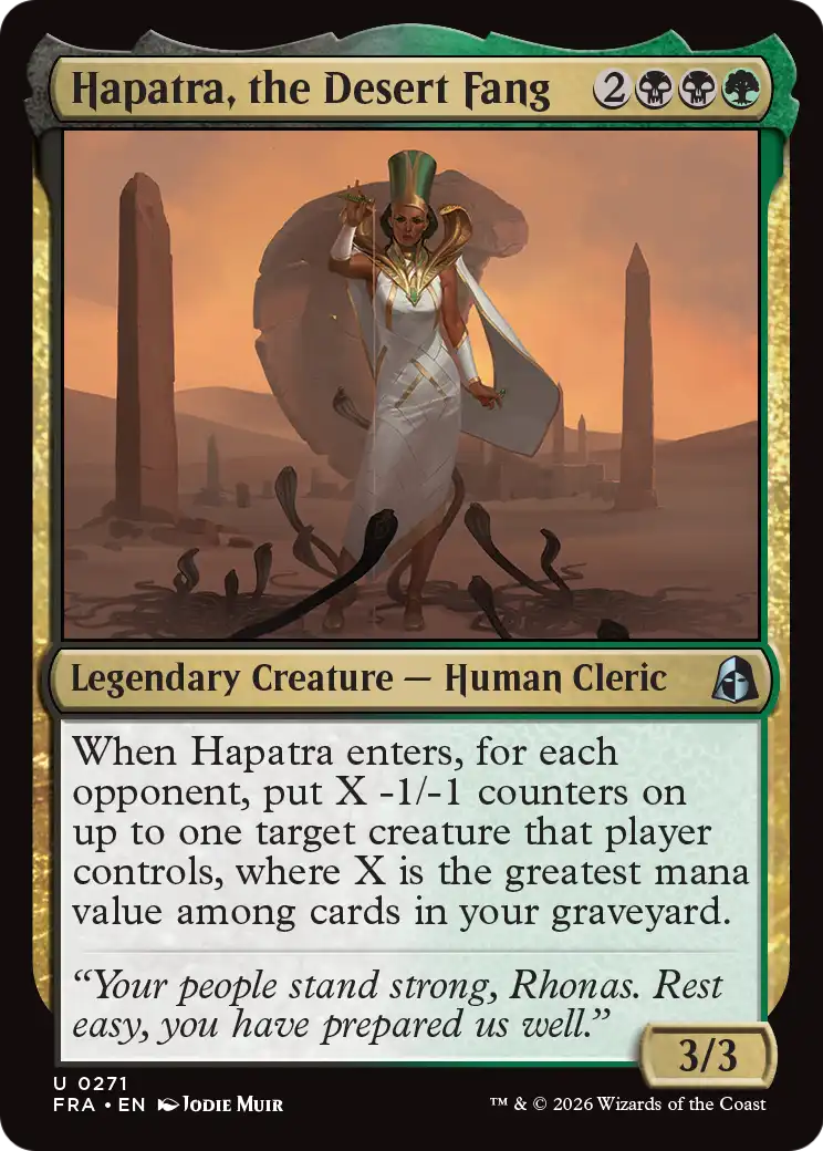 Hapatra, the Desert Fang [Reality Fracture] | I Want That Stuff Brandon