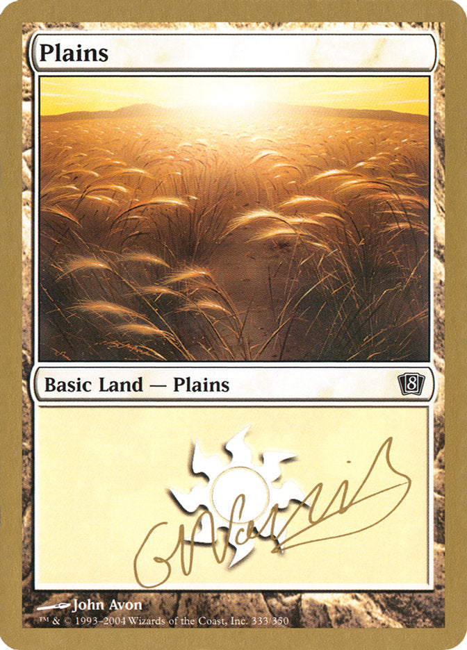 Plains (gn333) (Gabriel Nassif) [World Championship Decks 2004] | I Want That Stuff Brandon