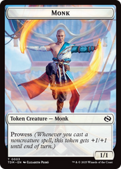 Copy // Monk Double-Sided Token [Tarkir: Dragonstorm Tokens] | I Want That Stuff Brandon