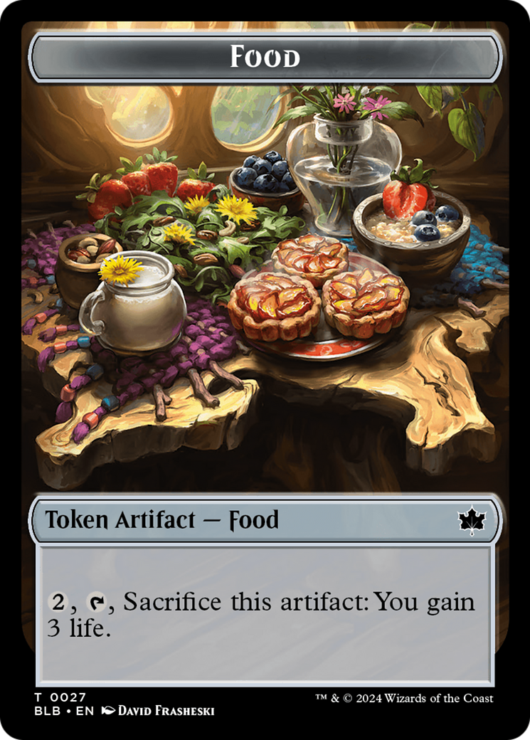 Food // Coruscation Mage Double-Sided Token [Bloomburrow Tokens] | I Want That Stuff Brandon