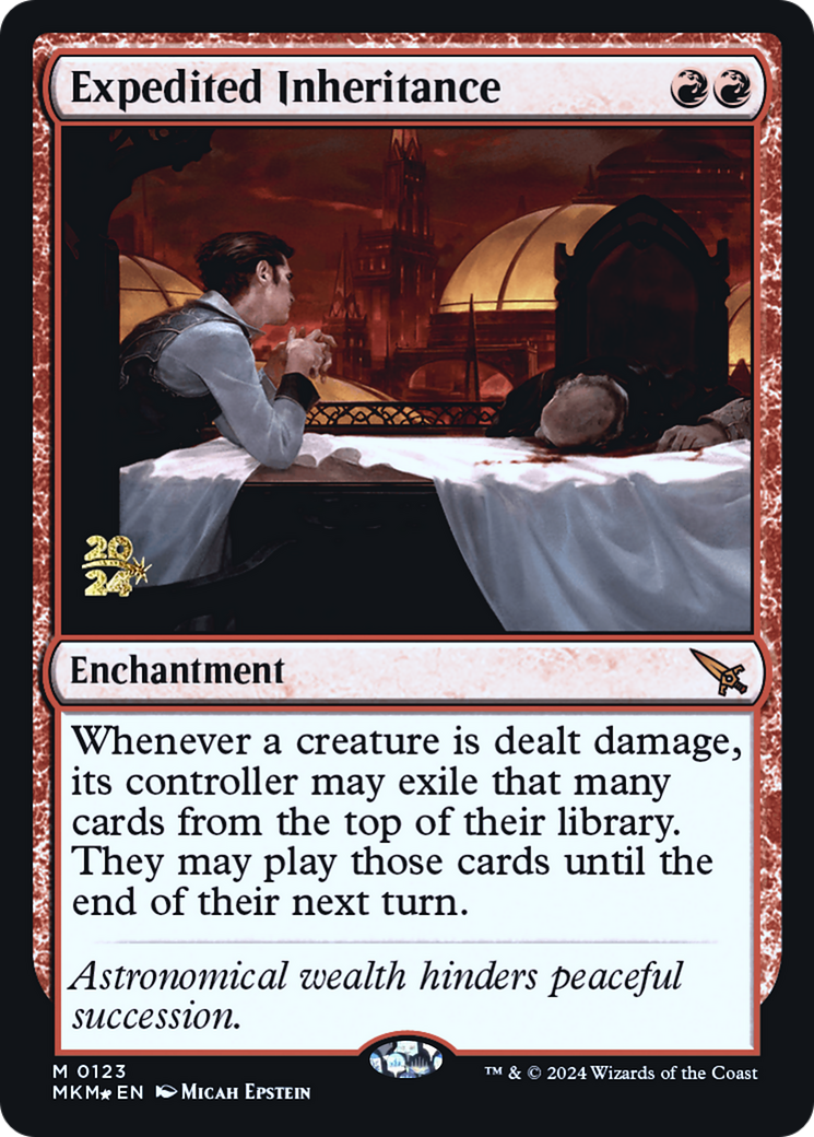 Expedited Inheritance [Murders at Karlov Manor Prerelease Promos] | I Want That Stuff Brandon