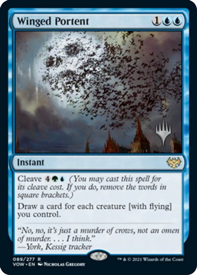 Winged Portent (Promo Pack) [Innistrad: Crimson Vow Promos] | I Want That Stuff Brandon