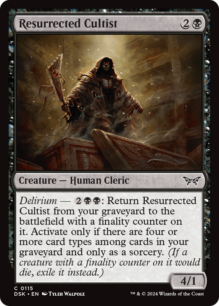 Resurrected Cultist [Duskmourn: House of Horror] | I Want That Stuff Brandon