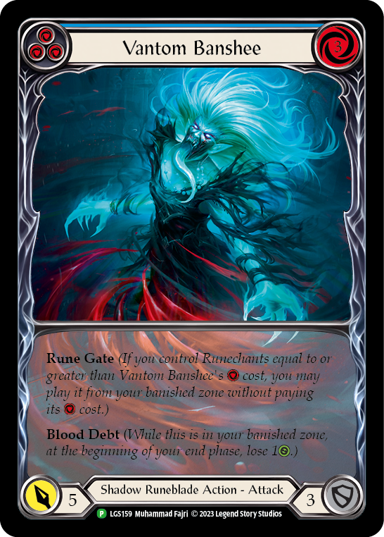 Vantom Banshee (Blue) (Extended Art) [LGS159] (Promo)  Rainbow Foil | I Want That Stuff Brandon