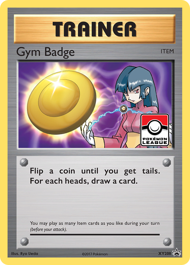 Gym Badge (XY208) (Sabrina) [XY: Black Star Promos] | I Want That Stuff Brandon